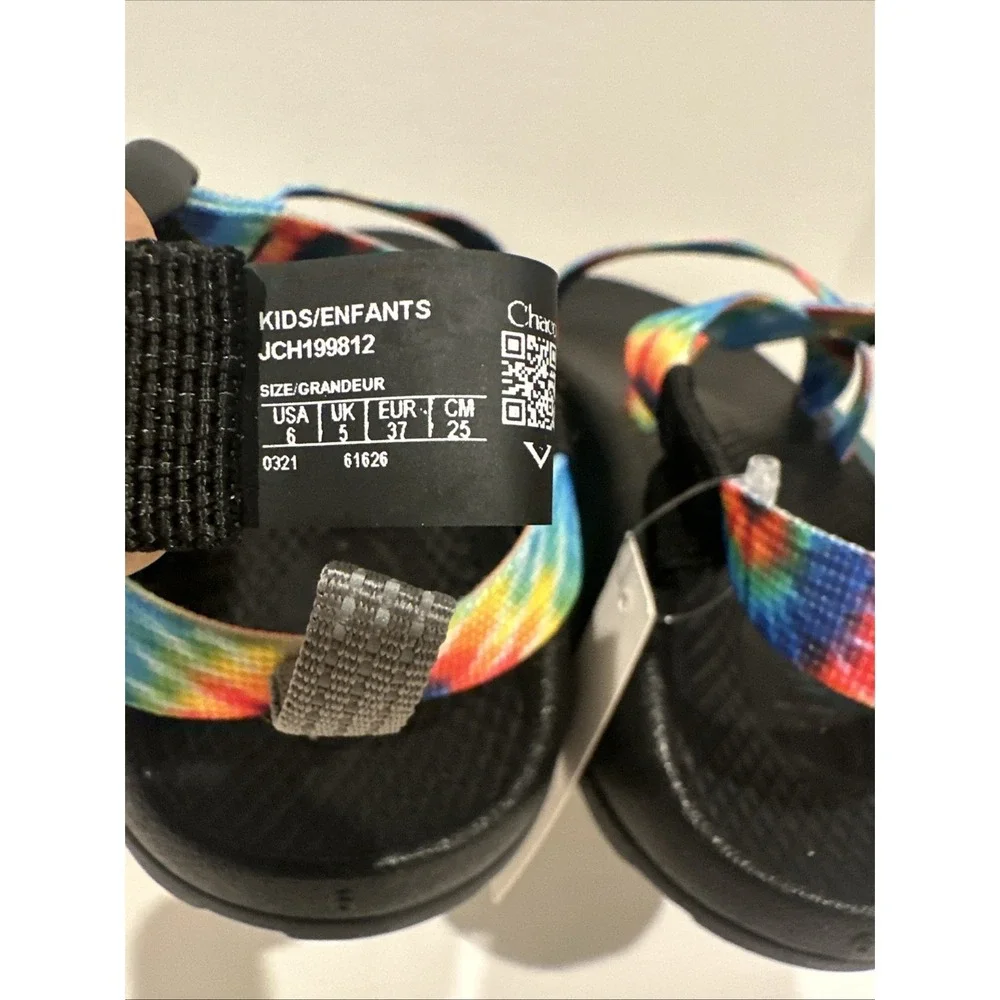 Chaco Youth Size 6M/EU 37 Z1 Ecotread Tie Dye Strap Sandals Washable